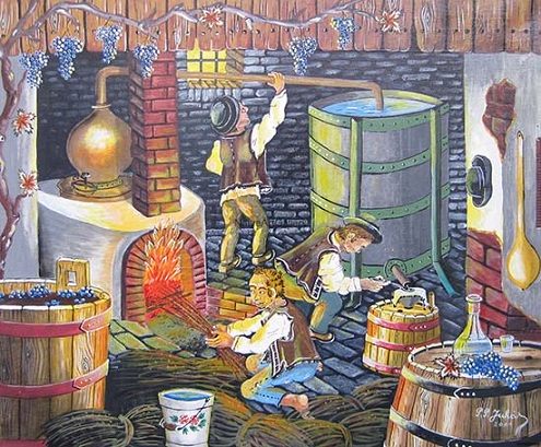 фотоизображение печеного бренди