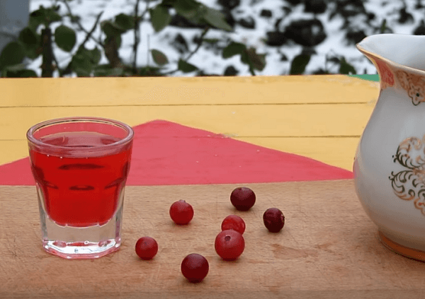 готовая-клюквенная-настойка-на-водке Готовая клюквенная водочная настойка