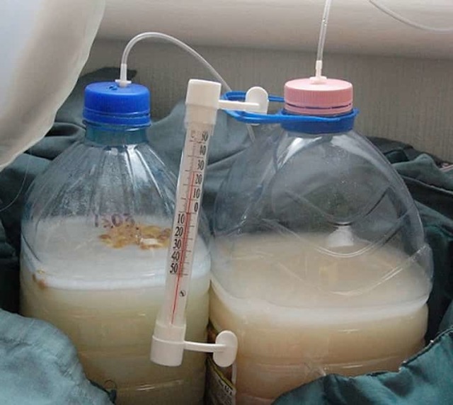 Несладкая брага продолжает булькать (выделять газ): что делать